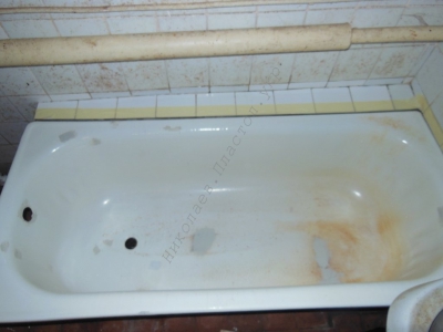Реставрация стальной ванны в Очакове
